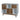 Storage Bookcase with doors and open shelevs 