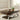 a modern wood lift top coffee table with a chrome metal frame in a stylish living room