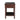 Traditional Nightstand Image. Side view of the wood nightstand in morocco brown with single drawer, open shelf and turned legs by the bedside