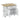 White Kitchen Island Dimension - Charmydecor