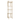 Nola 5-Shelf Gold Narrow Bookcase