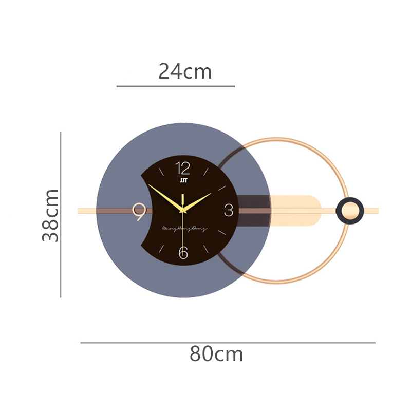 Nordic Double-layer Silent Horologe Wall Clock- Default Title - CharmyDecor