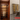 A stylish image of our empty gold bookshelf