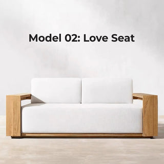 Picture of Teak Wood Nordic Patio Set - Outdoor Furniture Ensemble – CharmyDecor