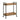 wooden rolling bar cart