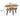 A dimension Image of our Oak brown Wood Oval Coffee table with Open Shelf and Black Metal Frame