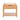 Arched Nightstand Image. A one drawer nightstand with open shelf in caramel maple finish and antique bronze metal handle