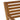 3 Piece Bistro Set Image. Close up view of outdoor bistro set Solid Acacia Wood chair showcasing its slat back design