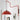 Red Plug in Wall Light with Dome shade in a cozy office space