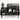 Black Coffee Table with Hidden Storage Compartment and Shelf