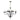 turned off pendant decorative light in a white background