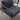 Black metal frame of the accent chair