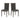 Retro Dark Gray High Back Dining Chair 