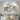 gold and white wall decor hanging