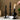 Retro Dinner Table Black Glass Candle Holder