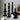 Retro Dinner Table Black Glass Candle Holder