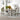 Retro Grey Rectangular Dining Table Set with 4 Upholstered Chairs & 1 Bench