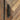 Rustic Nightstand Image. Close up view of the wood nightstand's black metal handle and zig zag pattern design