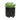 Shiny Black Ceramic 2-Set Textured Plant Stand - 6/8"