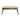 Modern Square Coffee Table with Wood and Metal Base in V-Shape