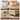 Stylish 7-tier Rattan Bookshelf with Cabinet