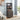 Tall Bar Cabinet in Antique Grey with Wine Glass Holder & 3 Tier Shelves - Charmydecor