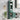 Tall Green Freestanding Storage Cabinet with Drawer