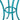 3 Piece Outdoor Furniture Set Image. Close up image of Teal 3 Piece Patio set Powder Coated Iron Table base