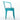 3 Piece Outdoor Furniture Set Image. Teal 3 Piece Patio set Powder Coated Iron Chair - Side View