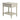 Traditional Nightstand Image. Back view of the wood nightstand in cream with Single Drawer, Open Shelf and Turned Legs