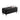 Black Leather Storage Bench Dimension Image. 