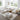 contemporary upholstered sofa with ottoman and 4 pillows