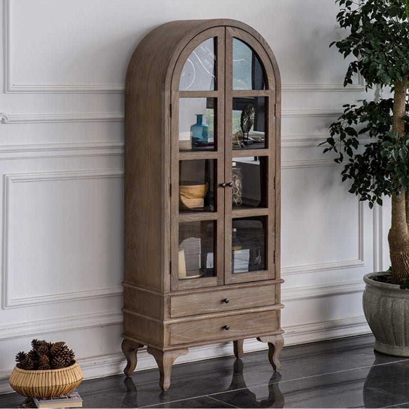 Vintage glass display cabinet cheap