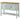 Vintage Solid Wood Entryway Buffet Table with Bottom Shelf - Lime White