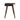 a walnut wooden desk with tapered legs