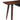 a walnut wood desk with tapered legs