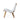 Wooden Patio Set Image. White 3 piece patio set Woven Rope Lounge Chair - Side View.