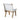 Wooden Patio Set Image. White 3 piece patio set Woven Rope Lounge Chair - Back View.