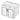 White 24" Wall Mounted Bathroom Vanity with Ceramic Basin and Two Shutter Doors