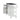 White Kitchen Storage Cabinet with Black Top