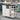 White Kitchen Storage Cabinet with Black Top