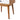 Wood Nightstand Image. Close up view of the mid century modern nightstand in Natural showcasing its splayed legs