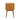 Wood Nightstand Image. Back view of the mid century modern nightstand in Natural with splayed Legs