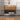 Brown Modern Nightstand Image.  Nightstand organizer showing stone top and open storage shelf