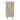 Side View of Wooden Curved Media Console