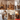 foldable Wooden Bar Table with Storage Cabinet & Drawers