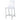 Clear acrylic counter bar stool with chrome frame on a white background