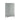Angled side view of closed grey corner cabinet