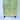 Lower section of green cabinet showing birds, blossoms, and curved wood legs in detail.