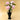 Black ceramic vase with pink peonies arrangement